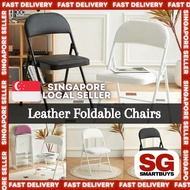 ★ NO.1 LOCAL SELLER ★ High Quality Foldable Chairs PU Leather Cushioned Dining Chairs Study Chairs Portable Chairs★