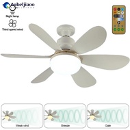 NOBELJIAOO 30/40W Ceiling Fans With Remote Control and Light LED Lamp Fan E27 Converter Base Smart Silent Ceiling Fans For Bedroom Living Room E1U6