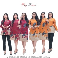 BAJU BATIK ATASAN KERJA WANITA NGAJAR BAJU GURU NGAJAR SERAGAMAN BAJU