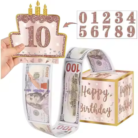 Birthdays Money Box For Cash Pull Money Pulling Box Cash Gift Boxes Happy Birthday Surprise Party Fa