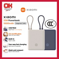 Xiaomi 3C Certified PowerBank 10000mAh/20000mah 33W (Built-in Cable) Pocket edition Fast Charging Po