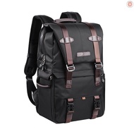 K&amp;F CONCEPT Camera Backpack Photography Storager Bag Side Open Available for 15.6in Laptop with Rainproof Cover Tripod Catch Straps for SLR DSLR Black   Came-6.19 4ILN