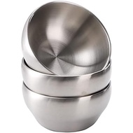 Youeon 3 Pieces Pack 28 Ounces (about 793.8g) SUS304 Brushed Stainless Steel Bowl, Double-Layer Insu