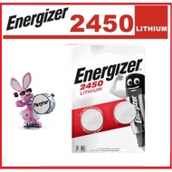 Energizer 2450 CR2450 3V Lithium Coin Cell Battery - 2pcs Per Pack
