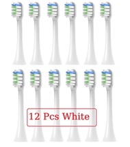 8/12ชิ้นสำหรับ SOOCAS V1/X1/X3/X5/X3U//V1/V2เปลี่ยนหัวแปรงแปรงสีฟันไฟฟ้าหัวนุ่ม DuPont ขนแปรงหัวฉีด