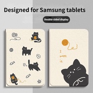 For Samsung Galaxy Tab S9 11.0 S9+ 12.4 High Quality Cute Cartoon Cat Protective Cover Tab S7 FE 12.4 S8 X700_X706 11