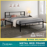 Premium Queen Size Metal Bed Frame: Sturdy, Elegant, and Comfortable for Your Bedroom Flexidesignx GINA