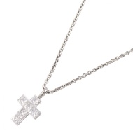 [Used] Cartier necklace, cross diamond necklace, neck circumference 45.5cm, Pt950 platinum, diamond 