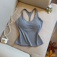 Bra Top For Women with chest pad Camisole Plus Size Lady Causal Chest Pad Tops Modal Sling Vest Slee