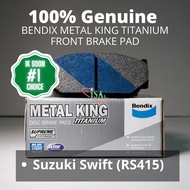 Bendix Metal King Titanium Front Brake Pads For Suzuki Swift RS415 DB1818