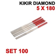 5x180mm Diamond Files Diamond Flat Files Flat Files Set - 3PCS