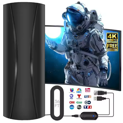 VUELVE 360° Reception HD Local Channels Digital TV Antennas Long Signal Range Indoor And Outdoor TV 