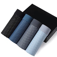 4Pcs Bamboo Fiber Underwear Men Boxer Shorts Plus Size Panties Male Underpants Man Large Sizes Mens