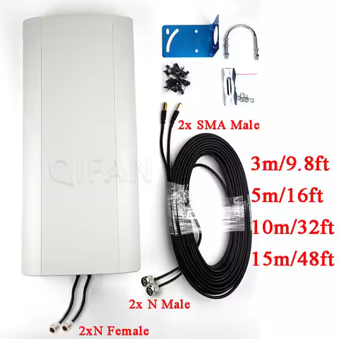 High Gain 5G Antenna Wall Mount Outdoor Waterproof Directional Antenna Dual Polarized MIMO 3G 4G 5G 