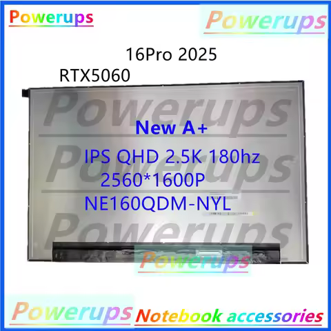 New A+ Laptop LCD/LED Screen/Display For MECHREVO JIAOLONG 16pro 2025 RTX5060 NE160QDM-NYL IPS QHD 1
