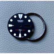 Dial seiko 6309 7040 black dial seiko for NH36 4R36-0020 SKX007 7s26
