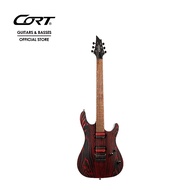 Cort KX300 Etched HH Electric Guitar - Etched Black Red