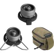 CAMPINGMOON 8oz Butane Canister Adapter Lockable Conver to Screw Type Catridge EN417 Lindal Valve Z1