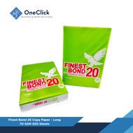 Finest Bond 20 Premium Grade Copy Paper Bond Paper 70GSM 500 Sheets - Short / A4 / Long