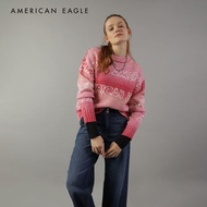 American Eagle Logo Crewneck Sweater เสื้อ สเวตเตอร์ ผู้หญิง คอกลม (EWSH 034-1077-615)