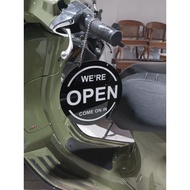 Acrylic signage open-close/ 2