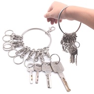 ✿ Key Organizer Management Portable Metal Rings Key Holder Large Round Hoop Key Organizer for Wareho