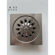 Axven 304 Stainless Steel Floor Trap Anti-Insect Anti-Odor Bathroom Floor Drain with Filter 15x15cm