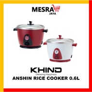 KHIND ANSHIN RICE COOKER CRUST FREE 0.6L RC106M