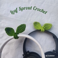 Leaf Sprout Crochet | Headphone Decoration