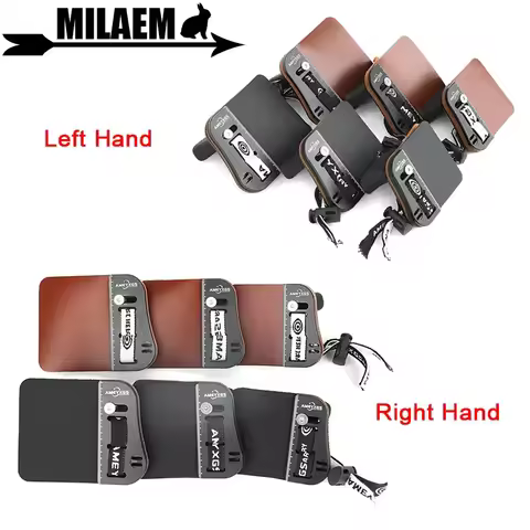 S/M/L Finger Guard Left/Right Hand Archery Finger Tab Bowstring Finger Protector Traditional Recurve
