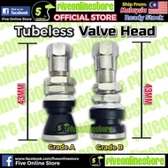 UNIVERSAL Motorcycle Tubeless Valve Head Nut Wheel Screw 43MM Grade A Grade B Kepala Tiub Air Stem Cap Tayar Motorsikal