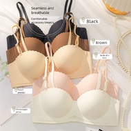 Women's Palm Cup Bra - Seamless Thin Cups with Chest Pads for Upper Support bra adjustable bra push 