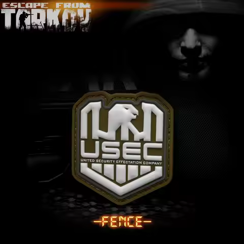 Russia Escape From Tarkov PVC Tactical Patch Luminous Hook&Loop Patches Military USEC BEAR Morale Ba