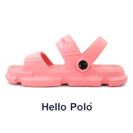 Hello Polo รองเท้าแตะ รองเท้าแตะสําหรับผู้หญิง รองเท้าแตะชายหาด ส้นหนา 3 ซม เหยียบนุ่ม กันลื่น แฟชั่นฤดูร้อน ผู้หญิง รองเท้าไปทะเล HP8012W