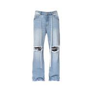 Stressmama LOW RISE RIPPED JEANS blue RIPPED jeans