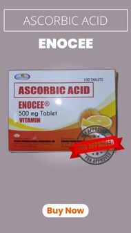 ENOCEE Vitamin C Ascorbic Acid 500Mg 100 Tablets