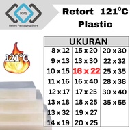 Retort 121 C - 16 x 22 plastic, heat-resistant boilpack packaging - 16 x 22 (1 pc)