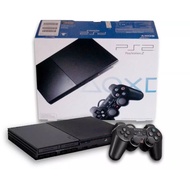 PS2 Slim Full Set PlayStation 2 Original Sony  (Free 10 Games, 2 Controllers,Memory Card) 70006  90006