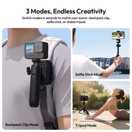 背囊自拍杆快掛腳架 360度旋轉手持便攜式攝影腳架 ClipMate Selfie Stick Tripod with Backpack Mount Ulanzi