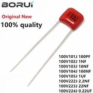 50PCS 100V 101J 102J 103J 104J 105J 222J 223J 472J 473J 0.01UF 0.1uF 1UF 1NF 2.2NF 4.7NF 10NF 100PF 