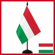 Hungary Desktop Flag Desk National Flag(Solid Flagpole)