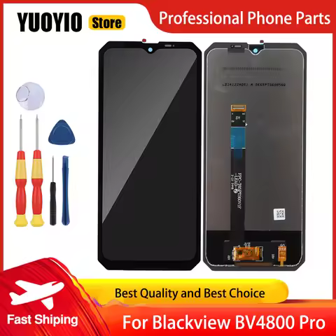 Original LCD Display For Blackview BV4800 BV4800 Pro Touch Screen Digitizer Assembly Replacement Fre