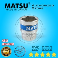 MATA DRIVE SOCKET WRENCH 27 MM 27MM HANDLE 1/2" MATSU ORIGINAL JAPAN TEKIRO KOKEN SOCK SHOCK SOCKET