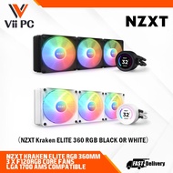 NZXT Kraken Elite RGB 360mm RGB AIO CPU Liquid Cooler Customizable LCD Display 3 x F120RGB Core Fans Radiator Fans