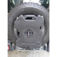 USED Rotopax 2 Gallon 7.6 Litres Spare Storage Box With Spare Wheel Mount Bracket