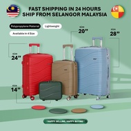 Polypropylene Luggage Suitcase Set Unbreakable PP Travel Luggage Bag Beg bagasi anti pecah silent wh