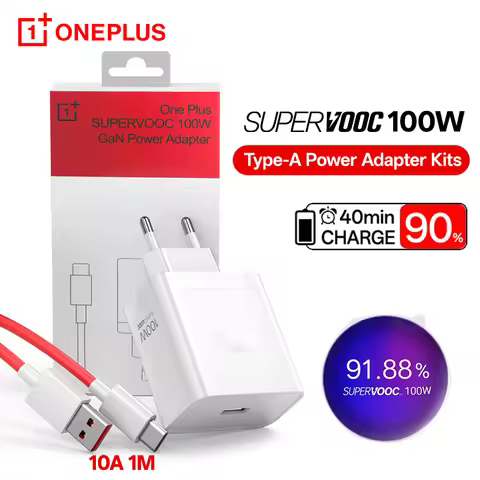 Original OnePlus SuperVOOC Charger 100W for OnePlus 15T 13R 12 11 10 Nord 5 CE6 Pad 4 OPPO Realme Fa