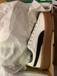 Puma Suede Platform Core Whisper White 灰白黑 363559-01