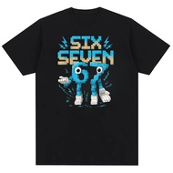 Meme 67 Six Seven 6 7 Italian Brainrot Men's Fashion Street Cotton T-shirt Top