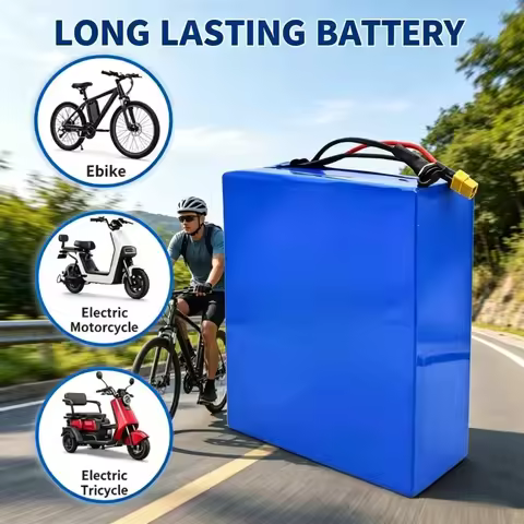 36V 50Ah Rechargeable Lithium Battery Pack 10S8P, High Capacity for Golf Cart Trolley Light Boat, So